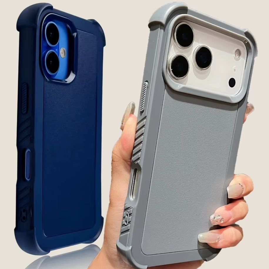 Military Grade Case - iPhone 17 Air、16、15、14 Plus、13、12、11 Pro Max、16Pro、17Pro、17ProMax用ハードアーマーケース、ミリタリー耐衝撃ディフェンダー、クールカバー
