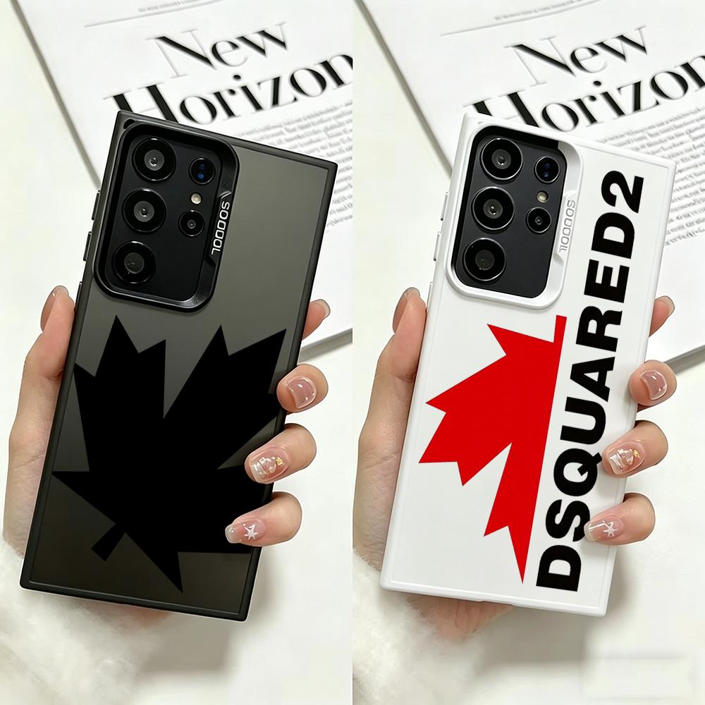 Phone Cases With Loop - ファッションブランド D-D-DsQuared2 電話ケース レーザーマットケース Samsung S25