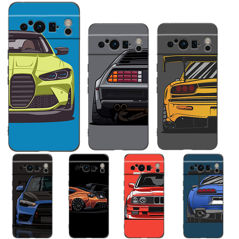 Phone Cases Rimowa - Jdm tokyo-スポーツカーフォンケース,耐衝撃性,ソフトシリコンケース,8ピクセル87/6 7a 6a pro 5g