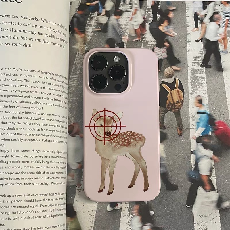 Phone Cases Target - ピンクのターゲット鹿アート柄iPhoneケース iPhone 17 16 15 14