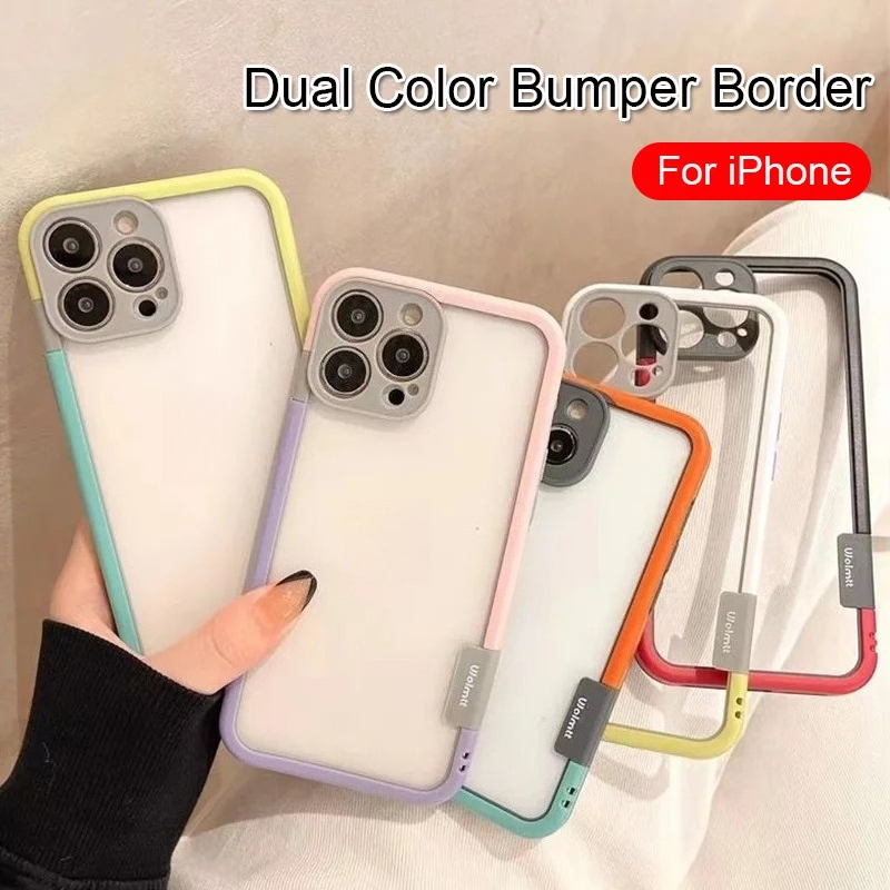 Heat Dissipation Case - より優れた放熱性を備えたデュアルカラーバンパーボーダーソフトフォンケース、iPhone 17、16、15、14、13 Pro Max、Plus、XS、XR用