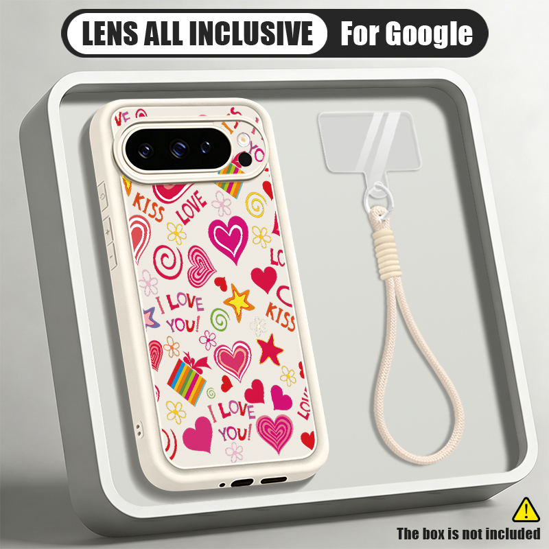 Phone Cases Google Pixel 9A - ハート柄のスマホケース Google Pixel 10 9 Pro