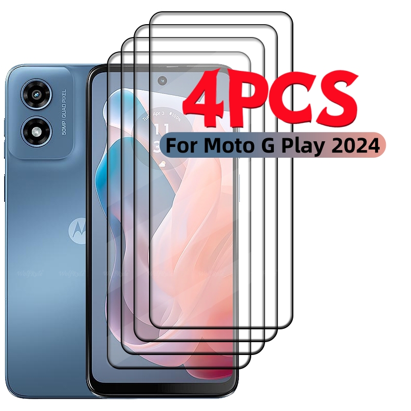Phone Cases Moto G - 4 個フルカバーガラスモトローラモト G プレイ 2024 ガラスモト
