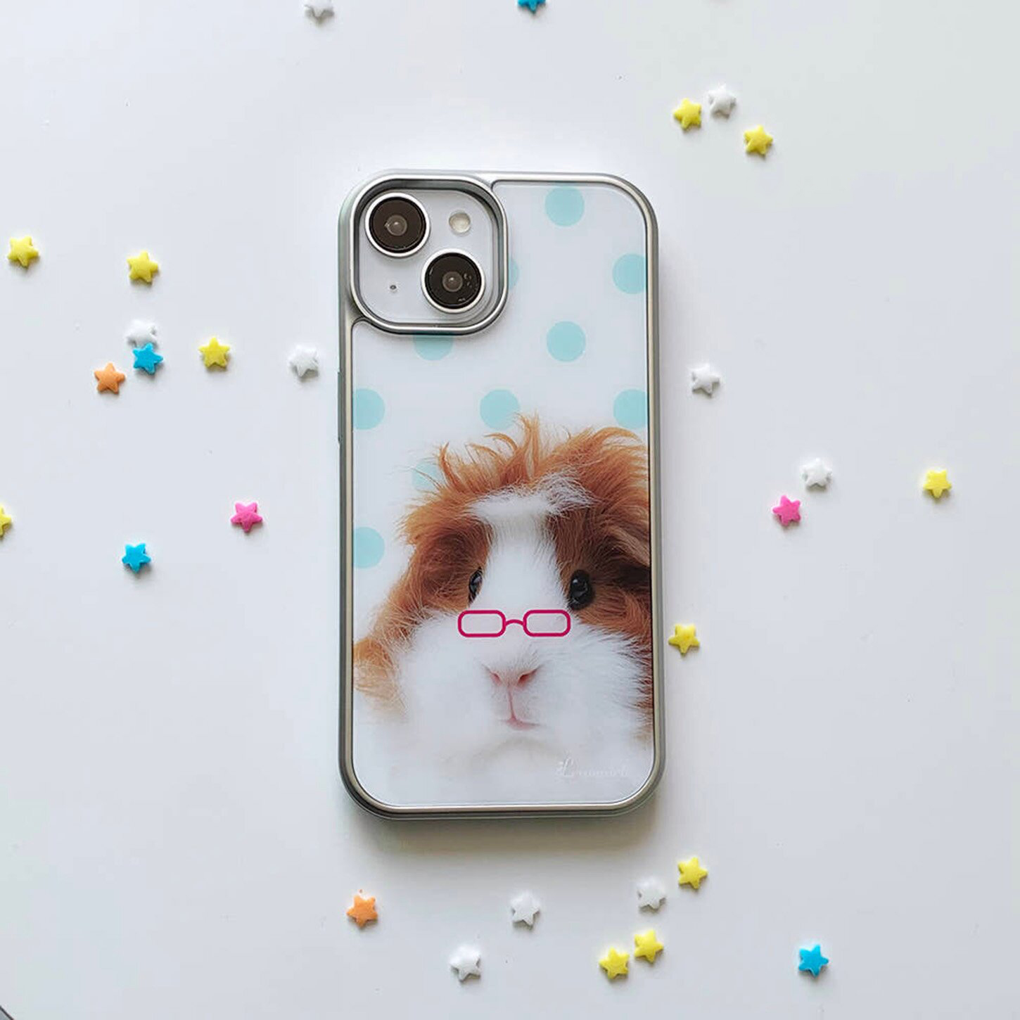 Phone Cases That Charge Your Phone - メガネをかけたモルモット柄のiPhoneケース iPhone 17/17e/16e/16/15/14/13/12/11/Air/Pro/Max/X/XR/XSMAX/8/7 Plus対応 高級クリアソフトカバー