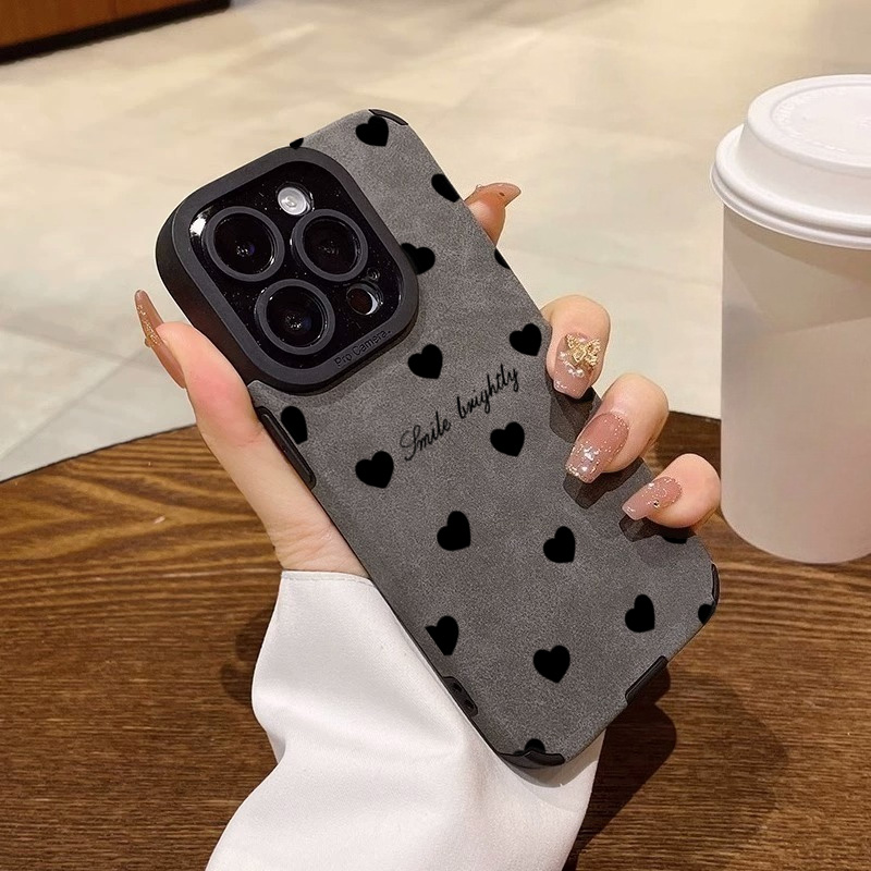 Phone Cases Expensive - 新型高級ブラックラブハートソフトフォンケース iPhone 17 16 15 14