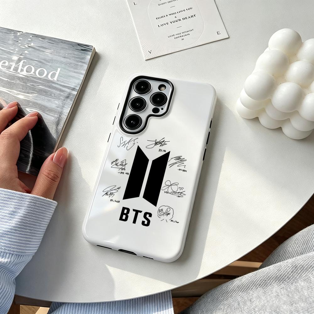 Phone Cases Samsung S24 - クールな防弾BTSボーイズデザインのスマホケース、サムスンギャラクシーS25 S24 S23 S22 S21 Plus