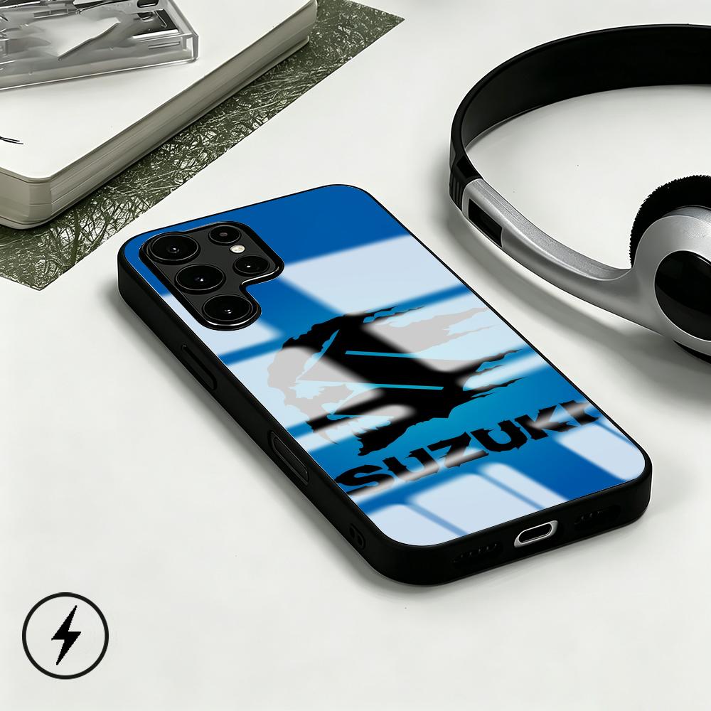Phone Cases Samsung S24 - スーパーカー スズキ-Now ロゴ入りスマホケース Samsung S26 S25