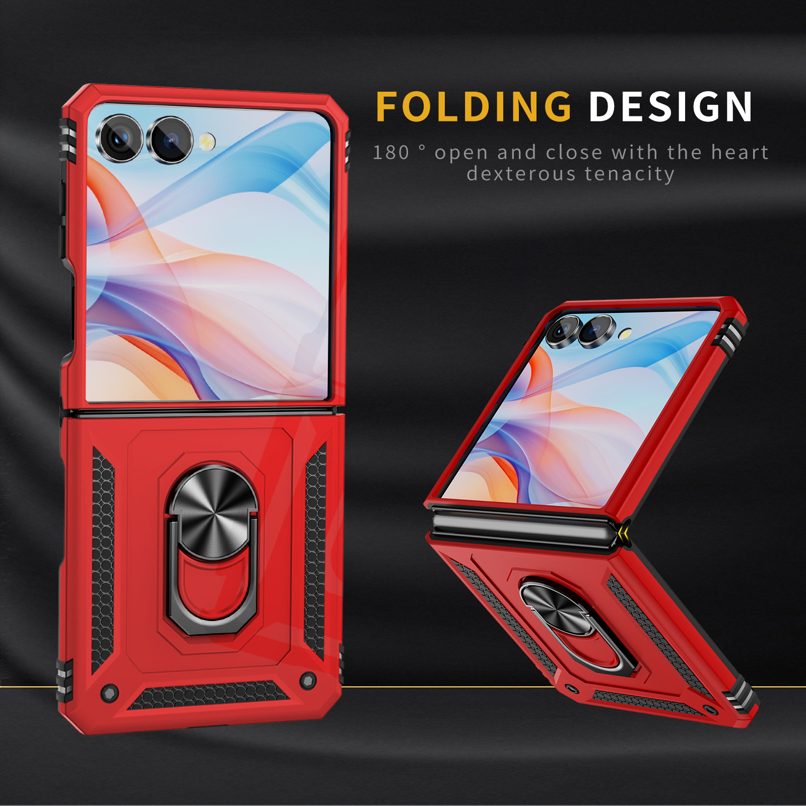 Military Grade Case - Samsung Galaxy Z Flip 7用 耐衝撃ミリタリーグレードスマホケース
