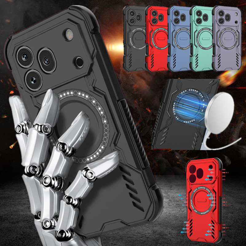 Heat Dissipation Case - 放熱ケース名誉 600 プロカバーレンズ保護磁気ワイヤレス充電バックシェル Fundas Coque