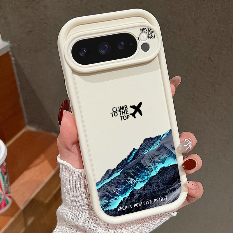 Phone Cases Google Pixel 9A - 飛行機雪山柄スマホケース Google Pixel 10 9 8