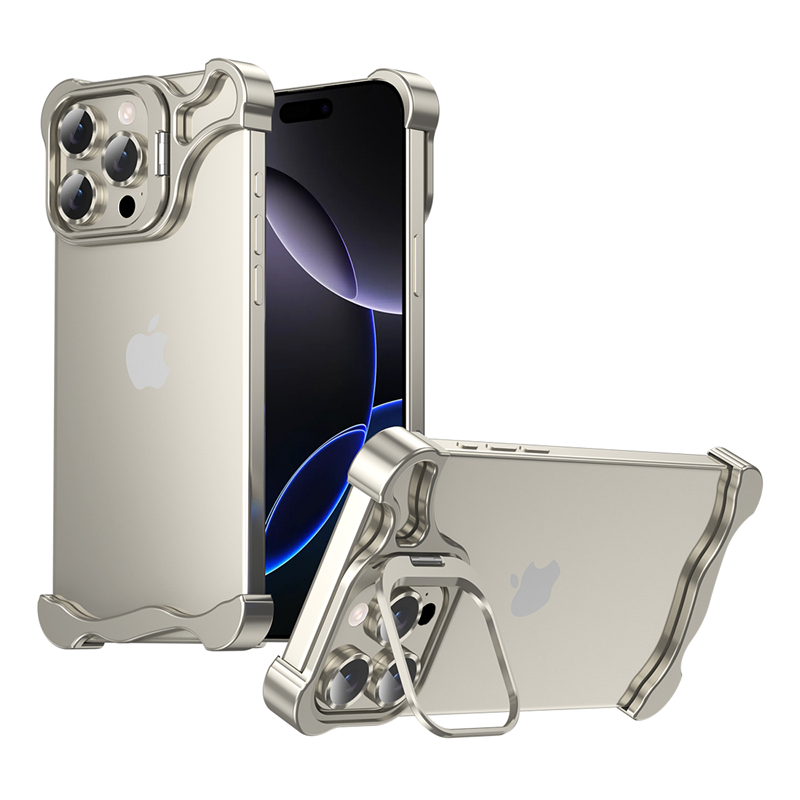 Heat Dissipation Case - メタルフレームレスバンパーレンズホルダー耐衝撃ケース iPhone 17 Air 16 15