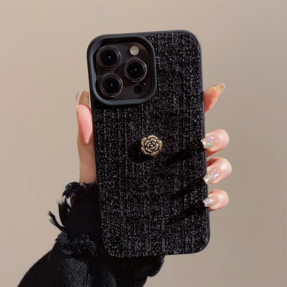 Phone Cases Expensive - 高級3Dゴールデンカメリアフラワー柄スマホケース iPhone 17 Air 16 15