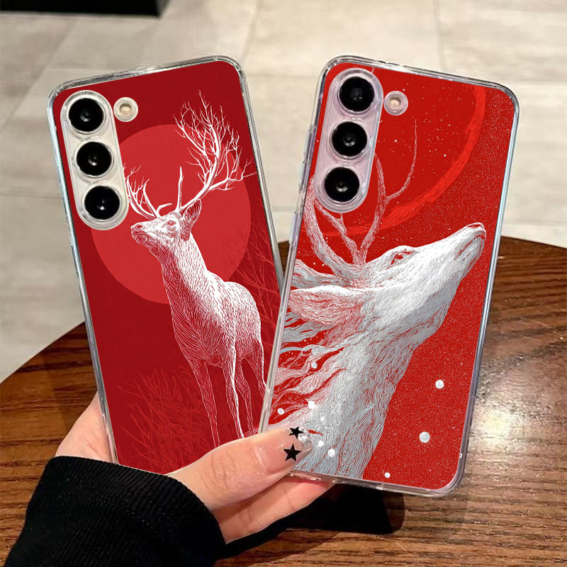 Phone Cases Red Deer - ソフト TPU サムスンギャラクシー A12 A15 A17