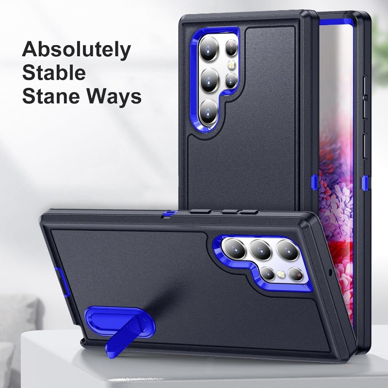 Military Grade Case - 2IN1ミリタリーグレード内蔵スタンド付きスマホケース Samsung Galaxy S25 S24 S23