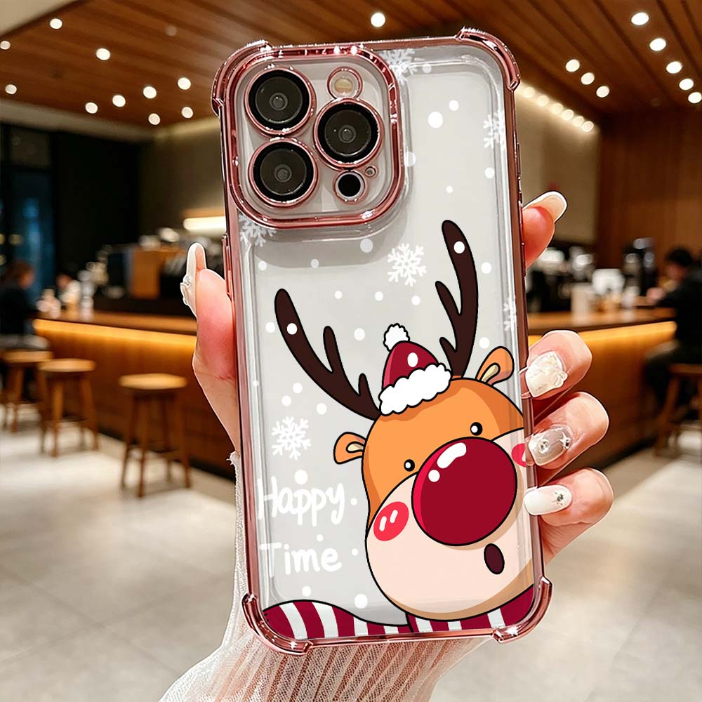 Phone Cases Red Deer - 漫画の赤鼻の鹿のスマホケース iPhone 17 16 15 14