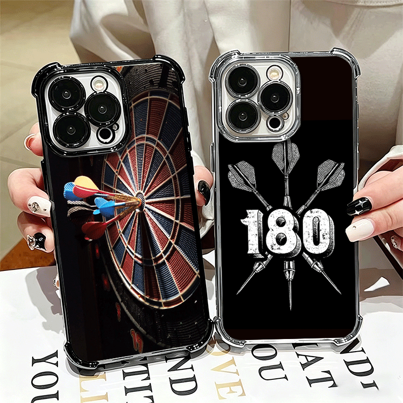 Phone Cases Target - ダーツ柄ワイヤーターゲットメッキ加工iPhoneケース iPhone 16/17 Pro Max/Air/17E/16E/14/15 Plus/12/13/11対応