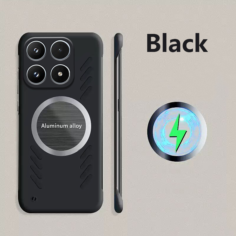 Heat Dissipation Case - Biruiqu Xiaomi Mi 17用ベゼルレスケース 磁気吸着 スリム