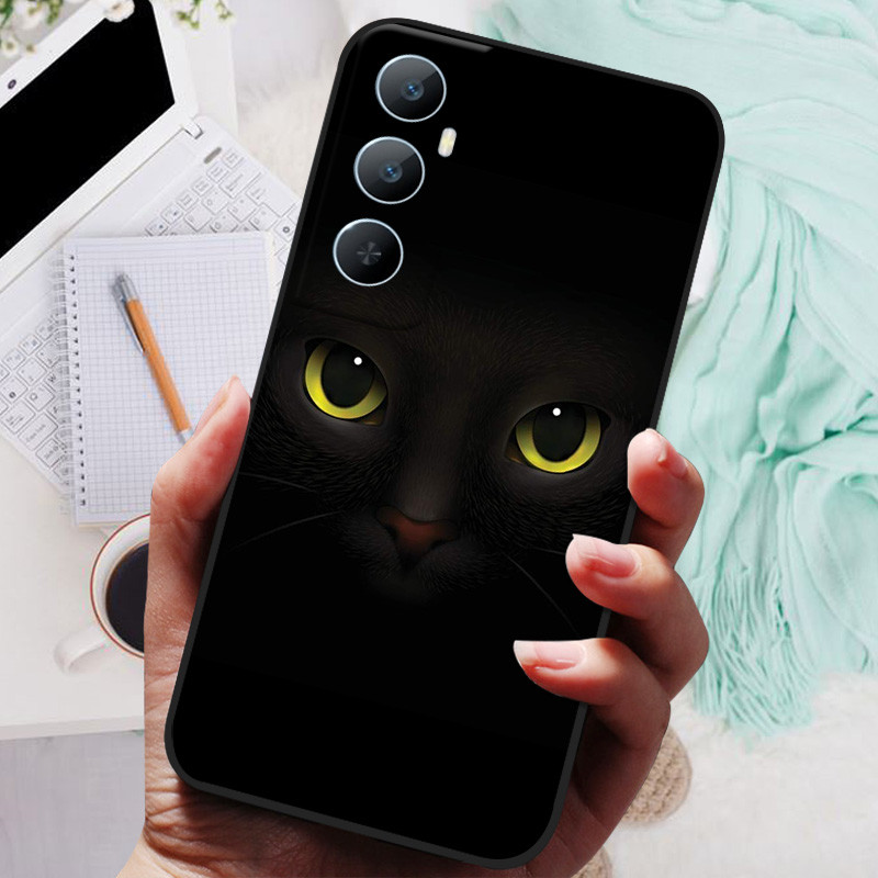 Realme C65 4 グラムケースシリコン TPU 黒バ - Phone Cases Rimowa のレビューと価格