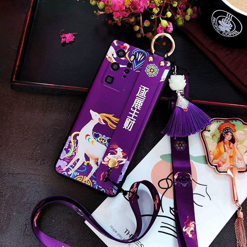 漫画柄の斑点のある鹿の赤紫レザー携帯電話ケース、Samsun - Phone Cases Red Deer のレビューと価格