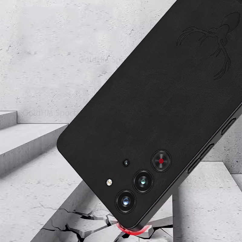 3D 漫画ヘラジカ鹿ヘッド革電話ケース ZTE ヌビア Re - Phone Cases Red Deer のレビューと価格