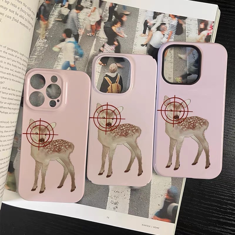 ピンクのターゲット鹿アート柄iPhoneケース iPhone - Phone Cases Target のレビューと価格