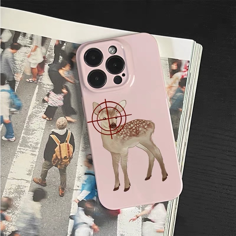 ピンクのターゲット鹿アート柄iPhoneケース iPhone - Phone Cases Target のレビューと価格