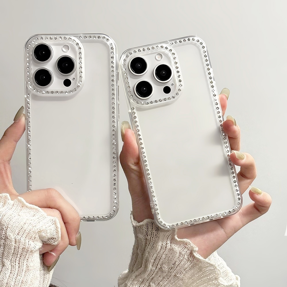 高級透明ダイヤモンド装飾付きスマホケース iPhone 17 - Phone Cases Expensive のレビューと価格