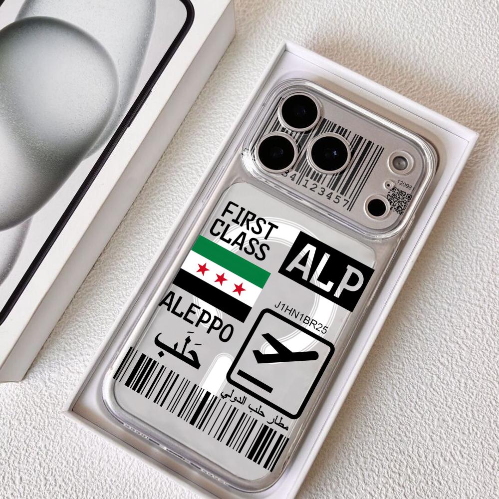 飛行機旅行チケットシリア電話ケース iPhone 17-12 - Phone Cases Magsafe のレビューと価格