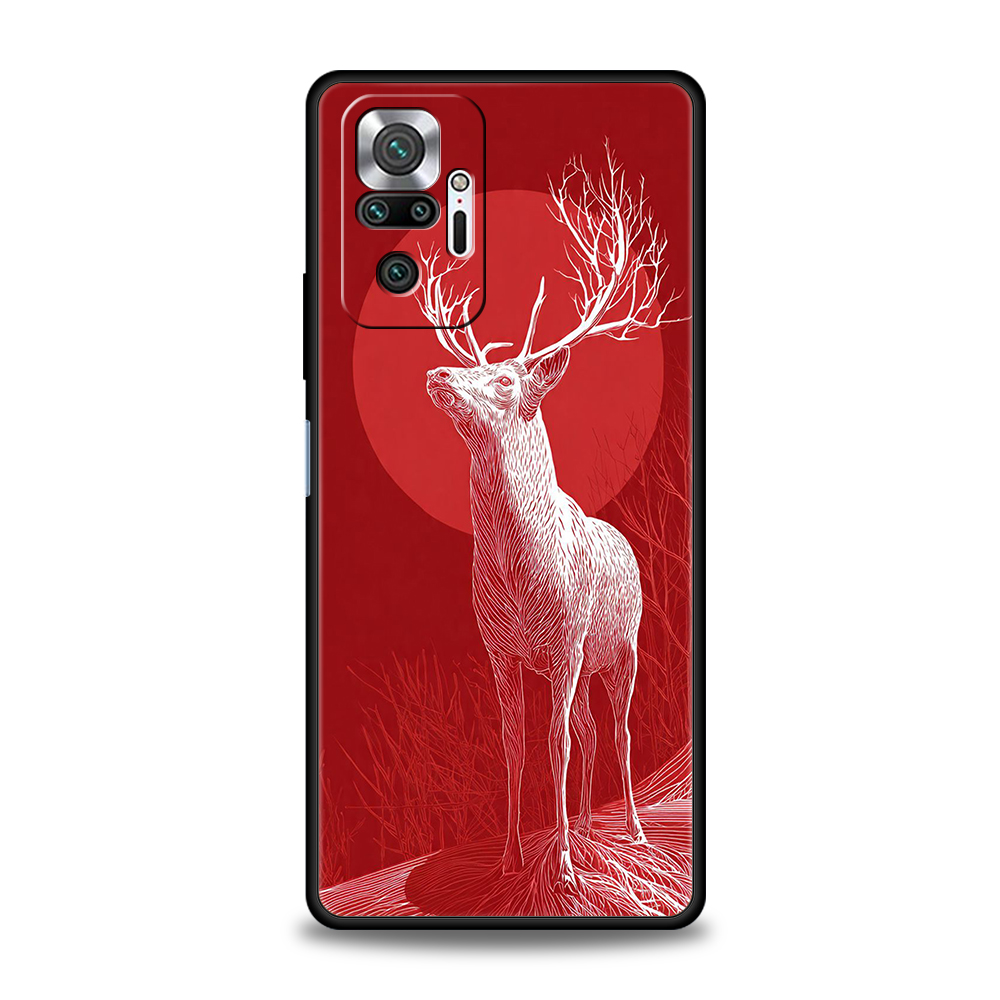 赤鹿柄スマホケースカバー Redmi 14C 13C Not - Phone Cases Red Deer のレビューと価格