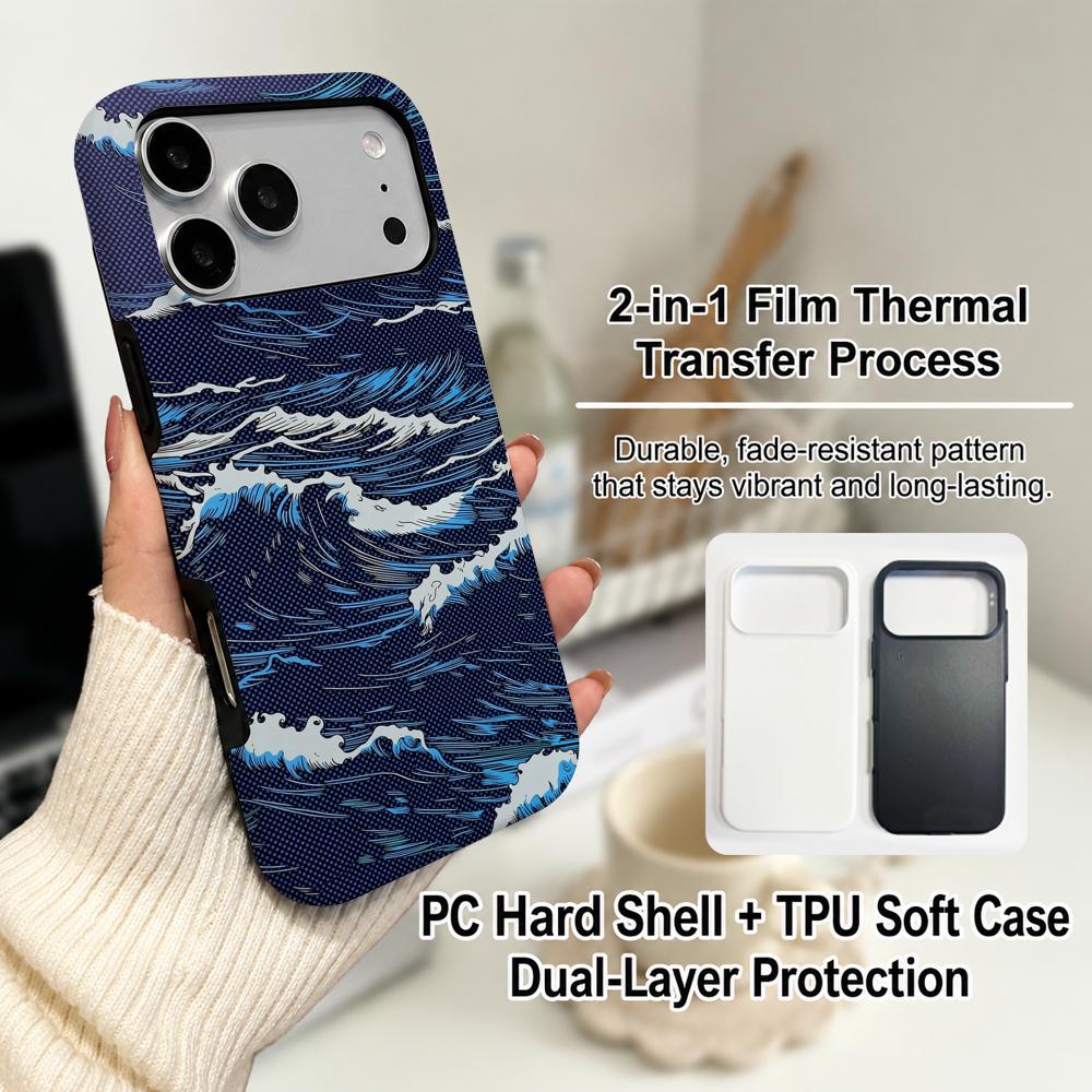 高級カーボンファイバー海波テクスチャMagsafe対応iPh - Phone Cases Magsafe のレビューと価格