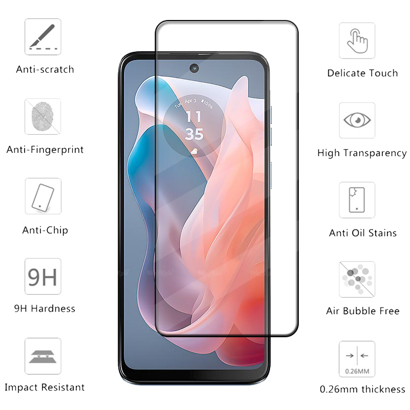 4 個フルカバーガラスモトローラモト G プレイ 2024  - Phone Cases Moto G のレビューと価格