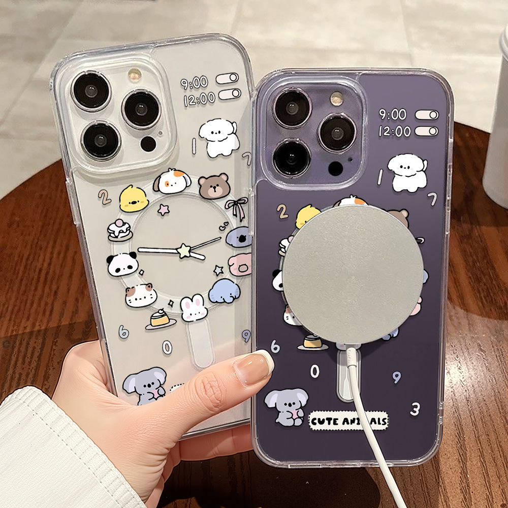 かわいい漫画の動物柄スマホケース Samsung S24 F - Phone Cases Magsafe のレビューと価格