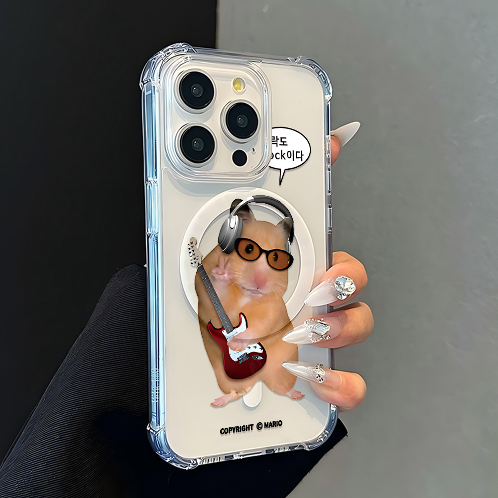 磁気式韓国キュートハムスターミームスマホケース iPhone - Phone Cases That Charge Your Phone のレビューと価格