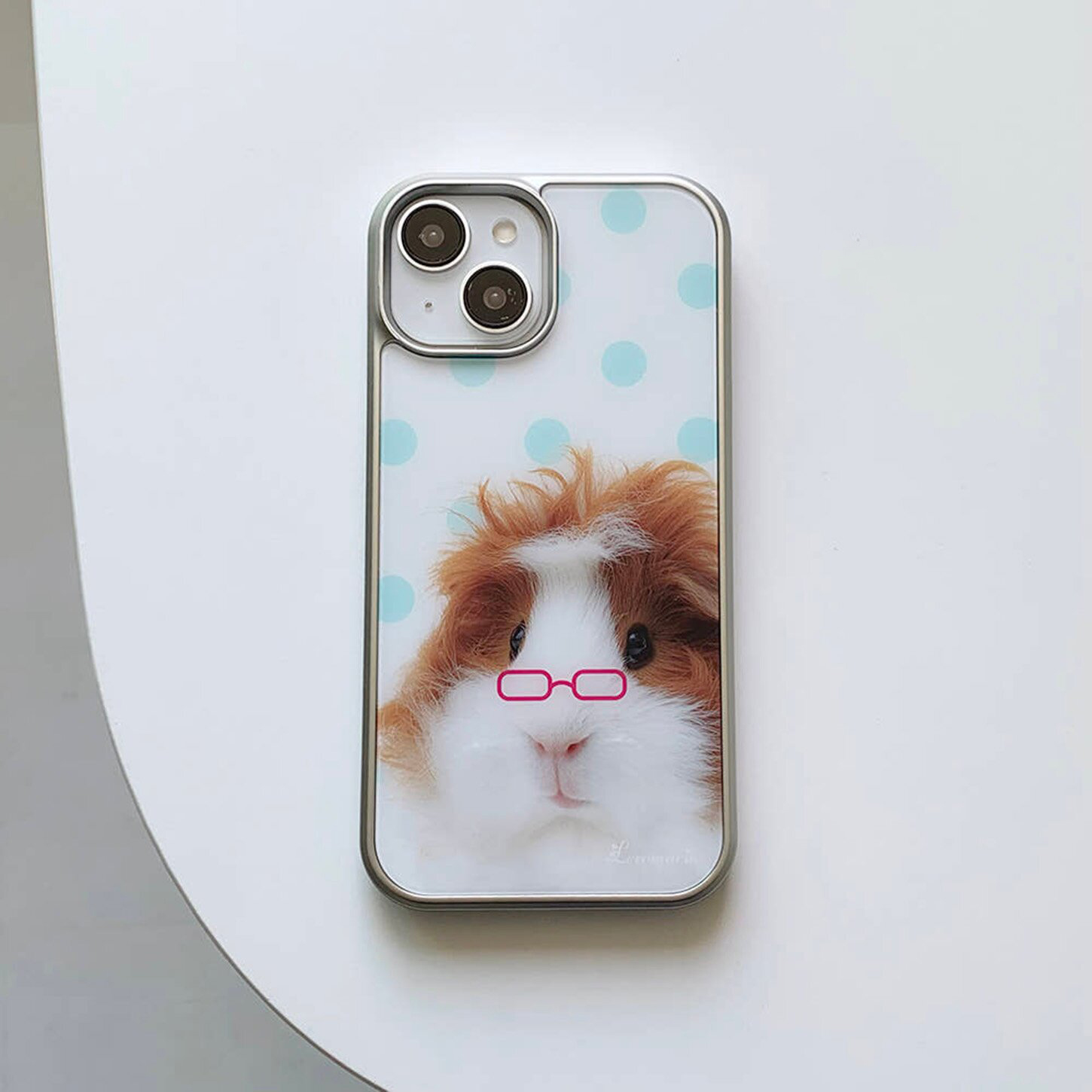 メガネをかけたモルモット柄のiPhoneケース iPhone - Phone Cases That Charge Your Phone のレビューと価格