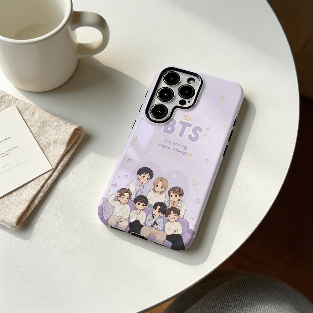 クールな防弾BTSボーイズデザインのスマホケース、サムスンギ - Phone Cases Samsung S24 のレビューと価格