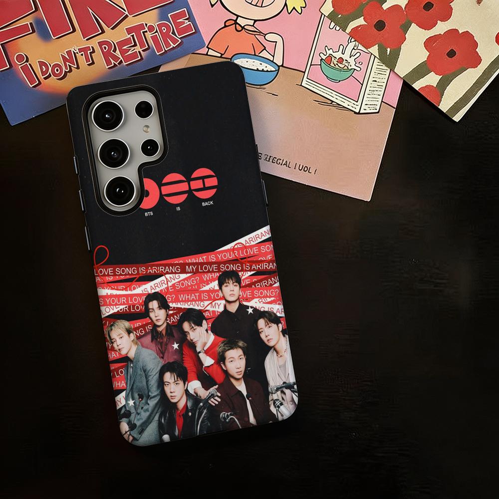 クールな防弾BTSボーイズデザインのスマホケース、サムスンギ - Phone Cases Samsung S24 のレビューと価格