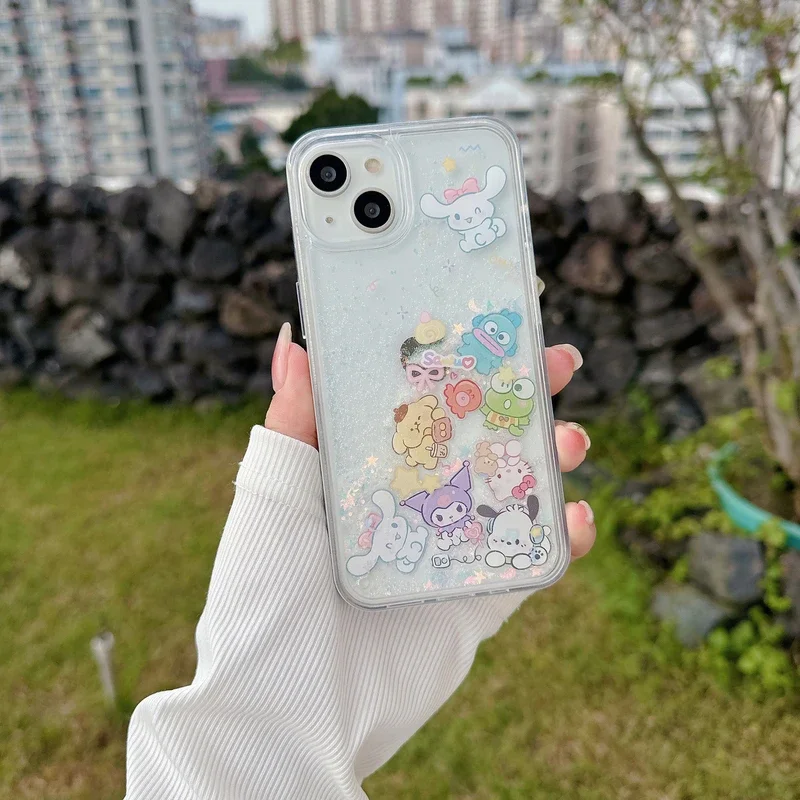 サンリオ-グリッタークイックサンド電話ケース,クリアカバー, - Phone Cases Rimowa のレビューと価格