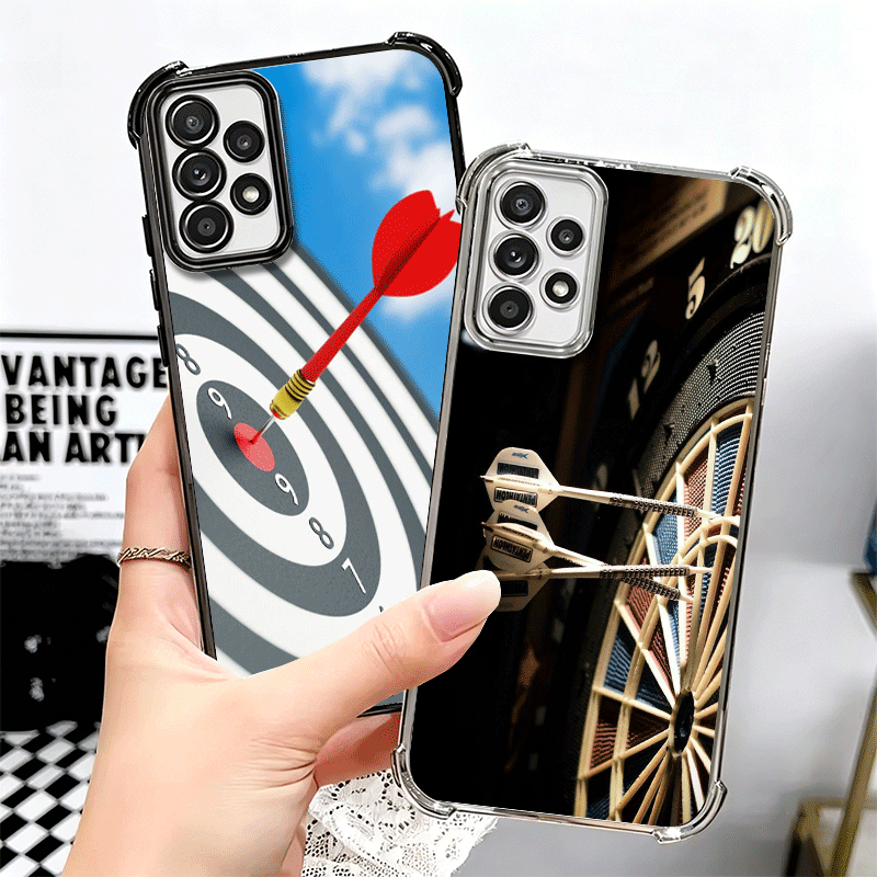ダーツ柄ワイヤーターゲットメッキ加工スマホケース サムスン  - Phone Cases Target のレビューと価格