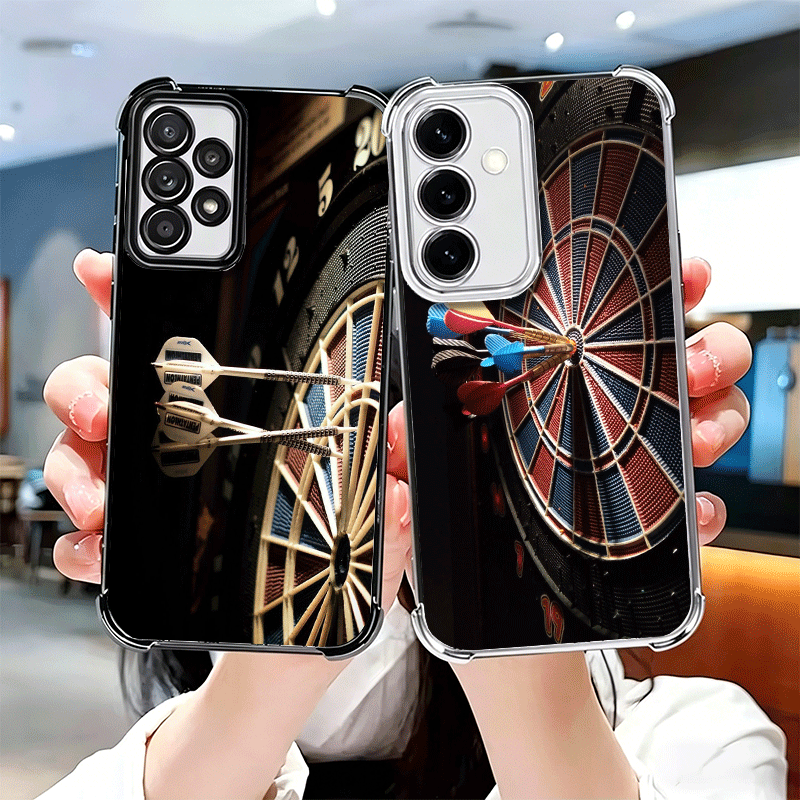 ダーツ柄ワイヤーターゲットメッキ加工スマホケース サムスン  - Phone Cases Target のレビューと価格