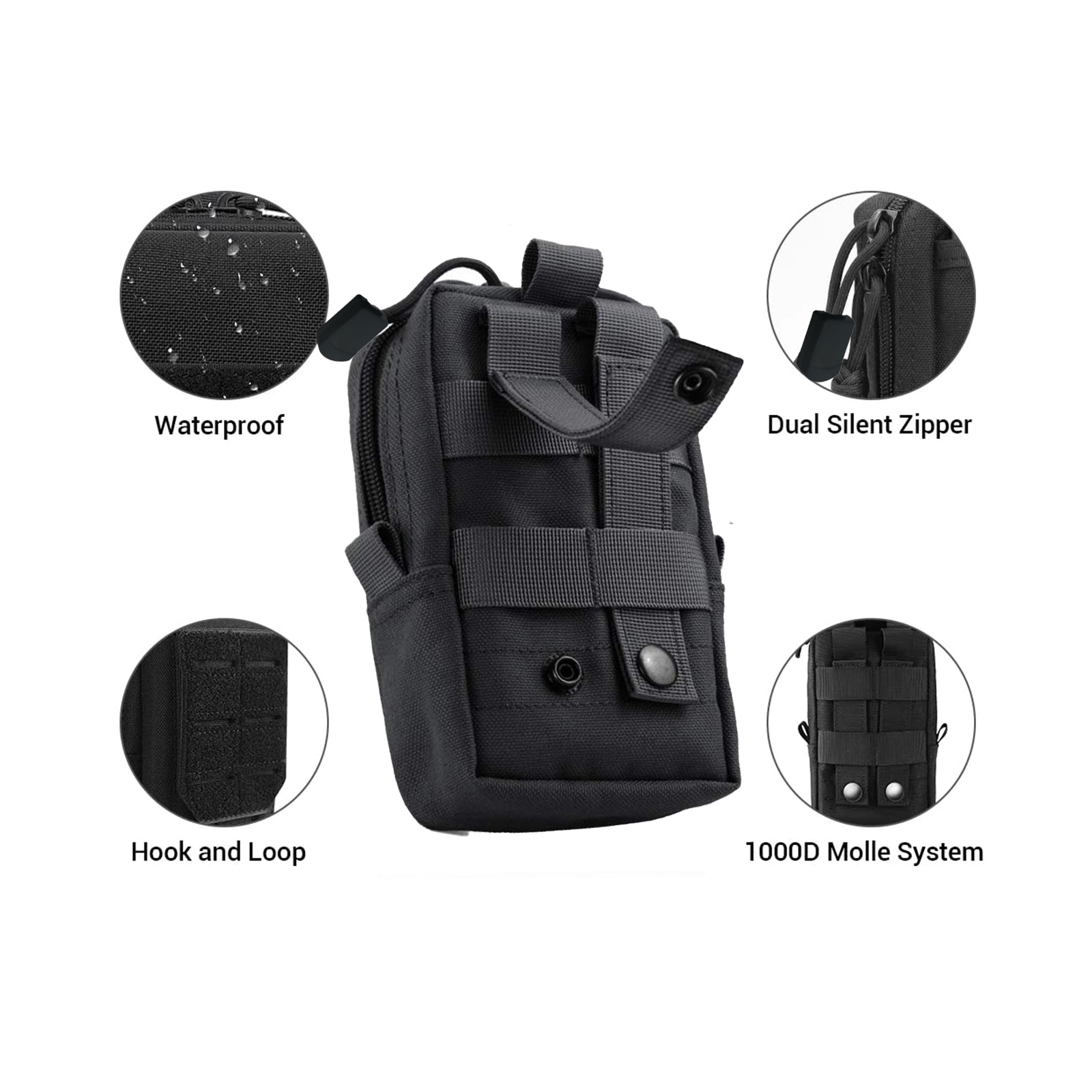 男性用タクティカルハイウエストバッグ,ツールポーチ,ユーティ - Military Grade Case のレビューと価格