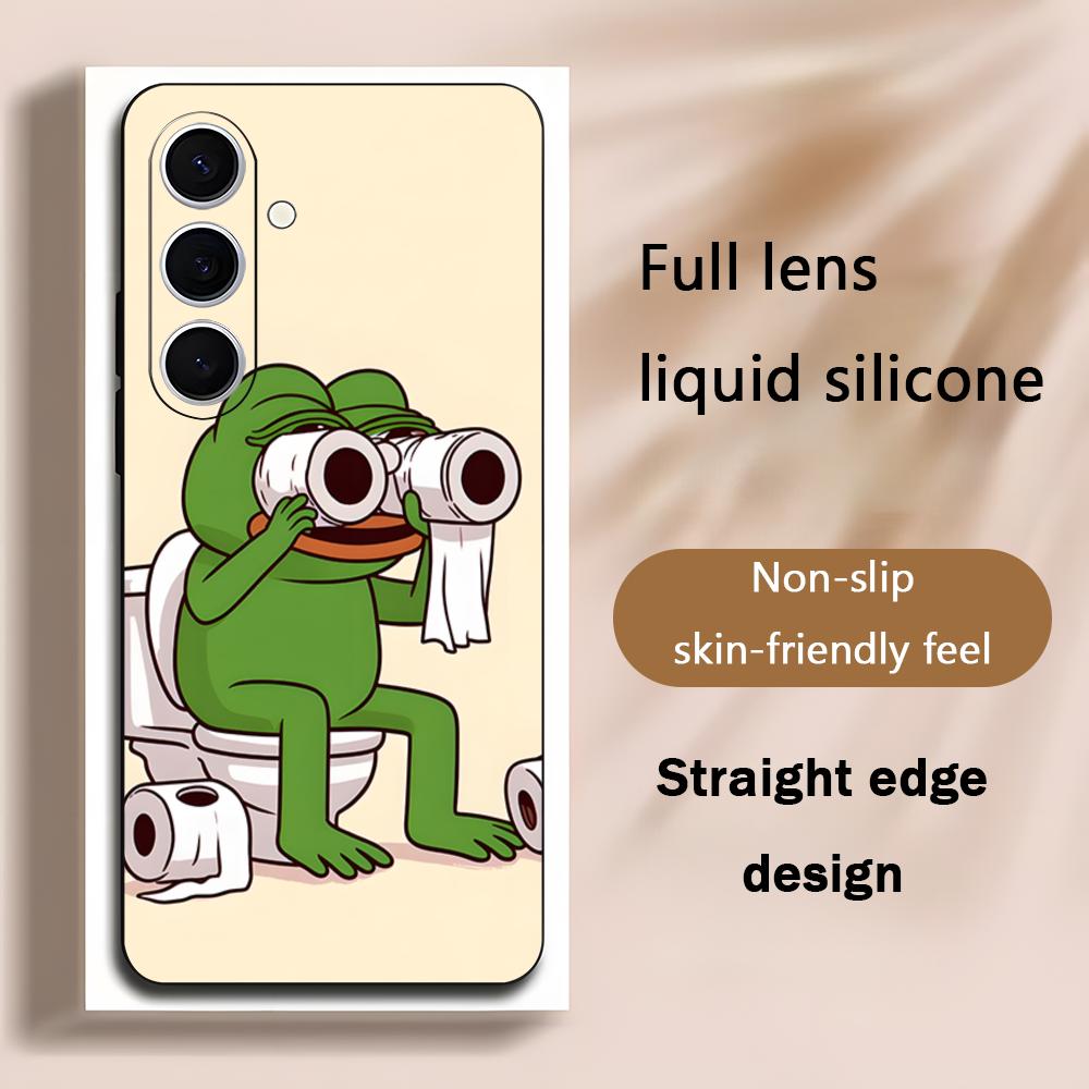 悲しいペペのカエルが描かれたクールなスマホケース、Samsu - Phone Cases Samsung S24 のレビューと価格