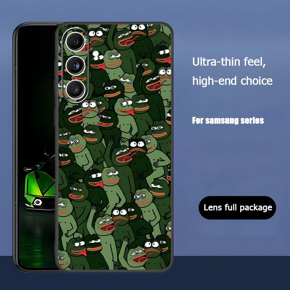 悲しいペペのカエルが描かれたクールなスマホケース、Samsu - Phone Cases Samsung S24 のレビューと価格