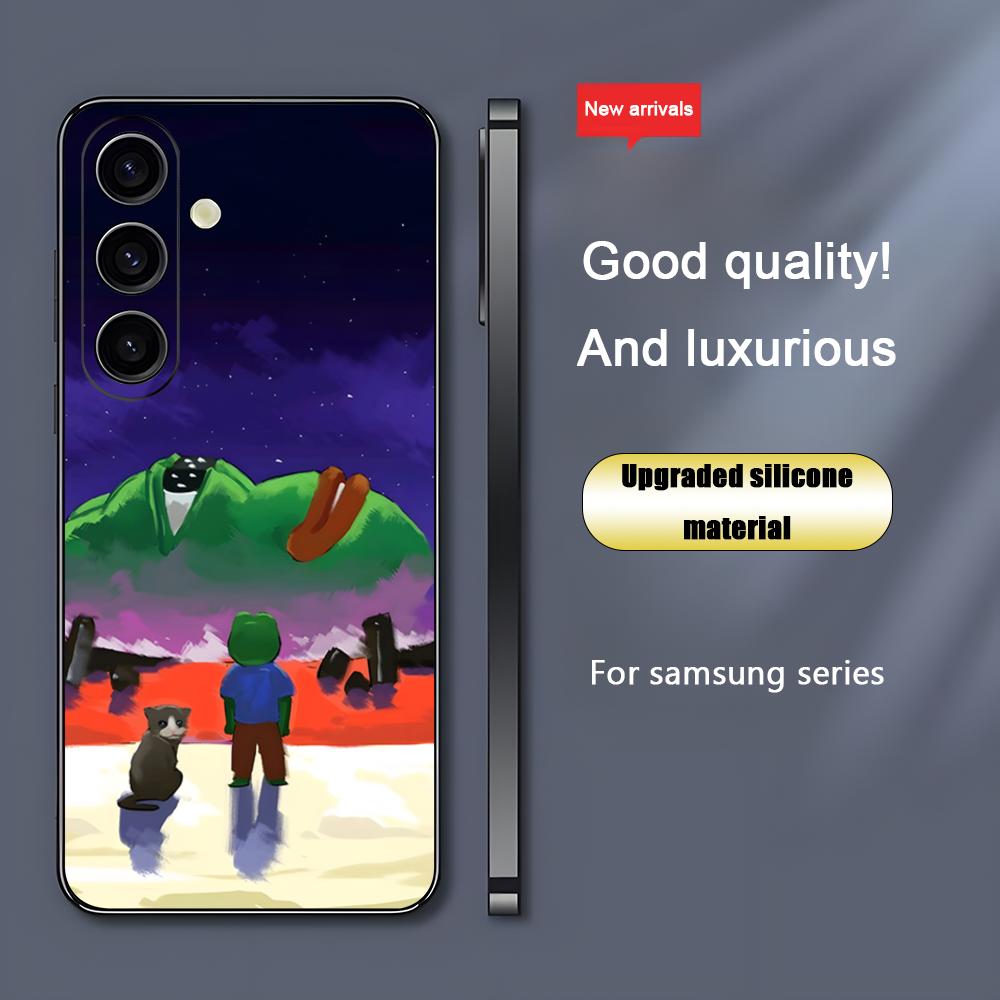 悲しいペペのカエルが描かれたクールなスマホケース、Samsu - Phone Cases Samsung S24 のレビューと価格
