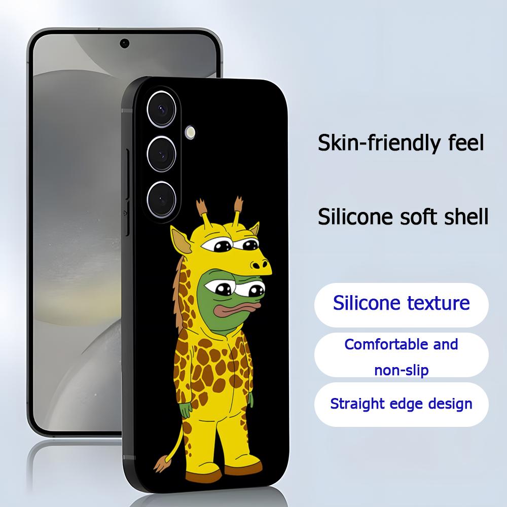 悲しいペペのカエルが描かれたクールなスマホケース、Samsu - Phone Cases Samsung S24 のレビューと価格