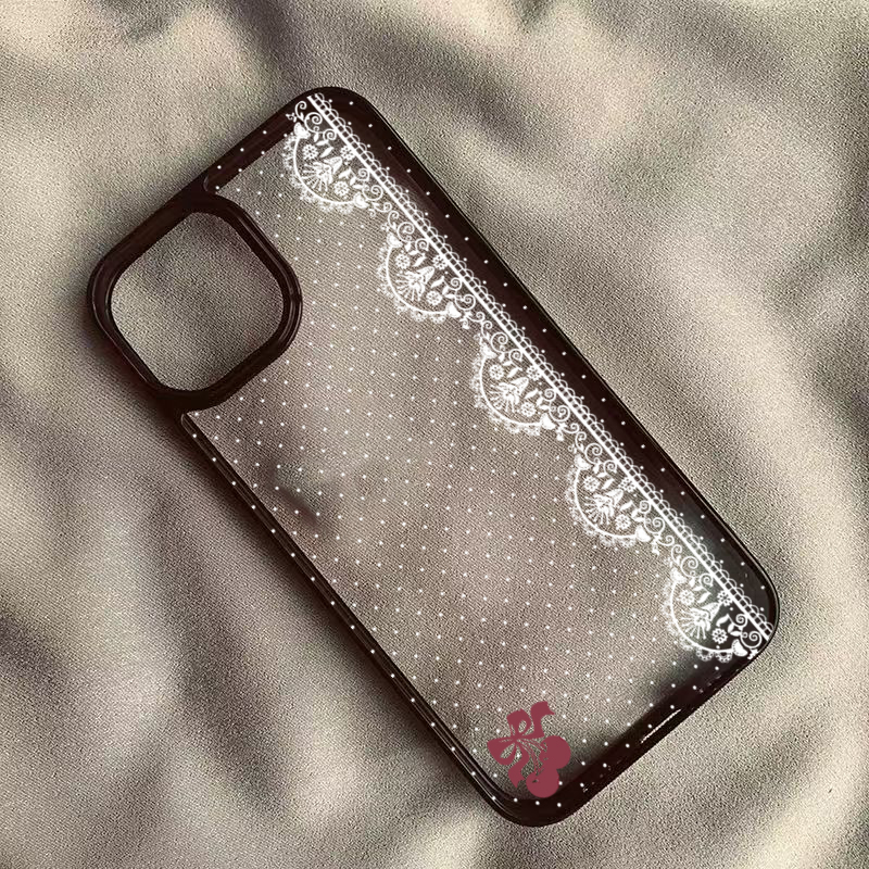 可愛いチェリーボウホワイトレースポルカドット柄iPhoneケ - Phone Cases Polka Dot のレビューと価格