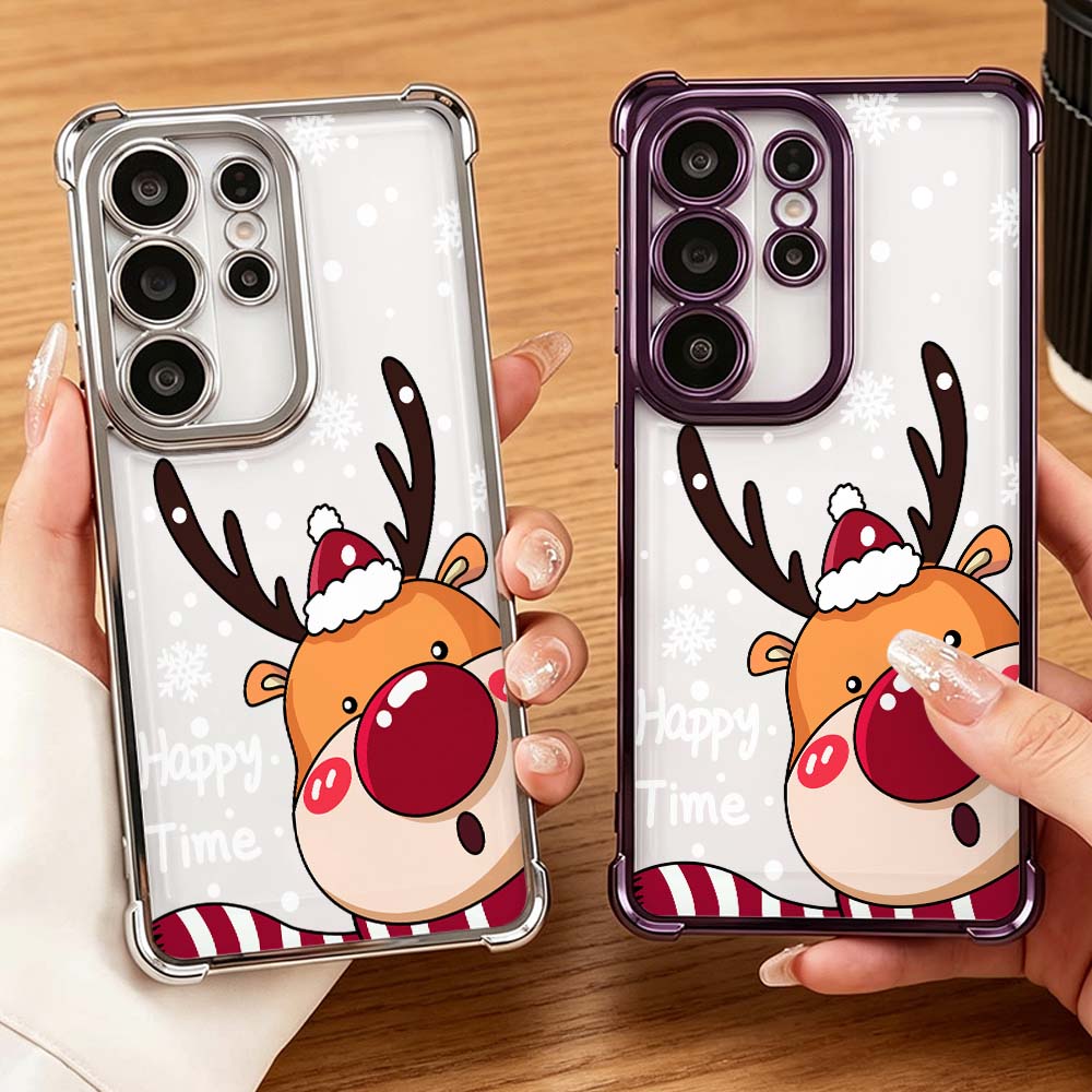 漫画の赤鼻の鹿柄落下防止ケース Samsung Galaxy - Phone Cases Red Deer のレビューと価格