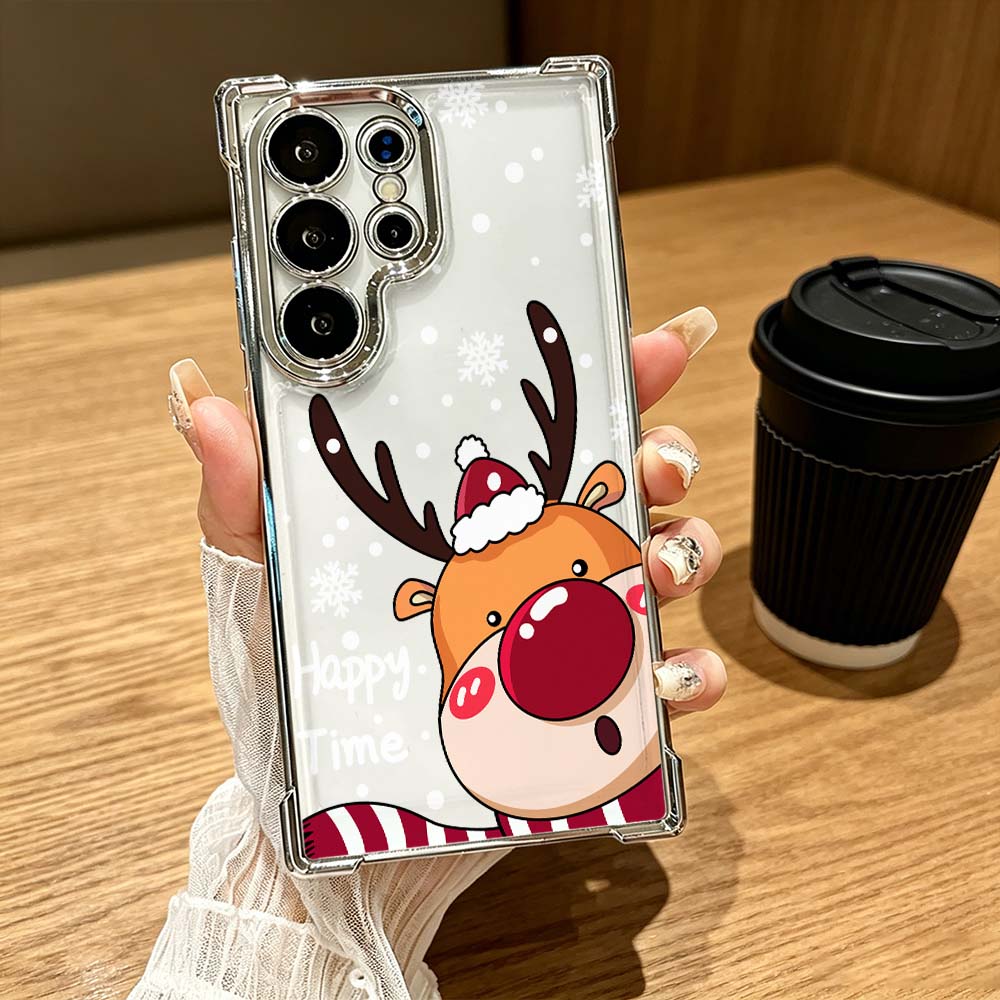 漫画の赤鼻の鹿柄落下防止ケース Samsung Galaxy - Phone Cases Red Deer のレビューと価格