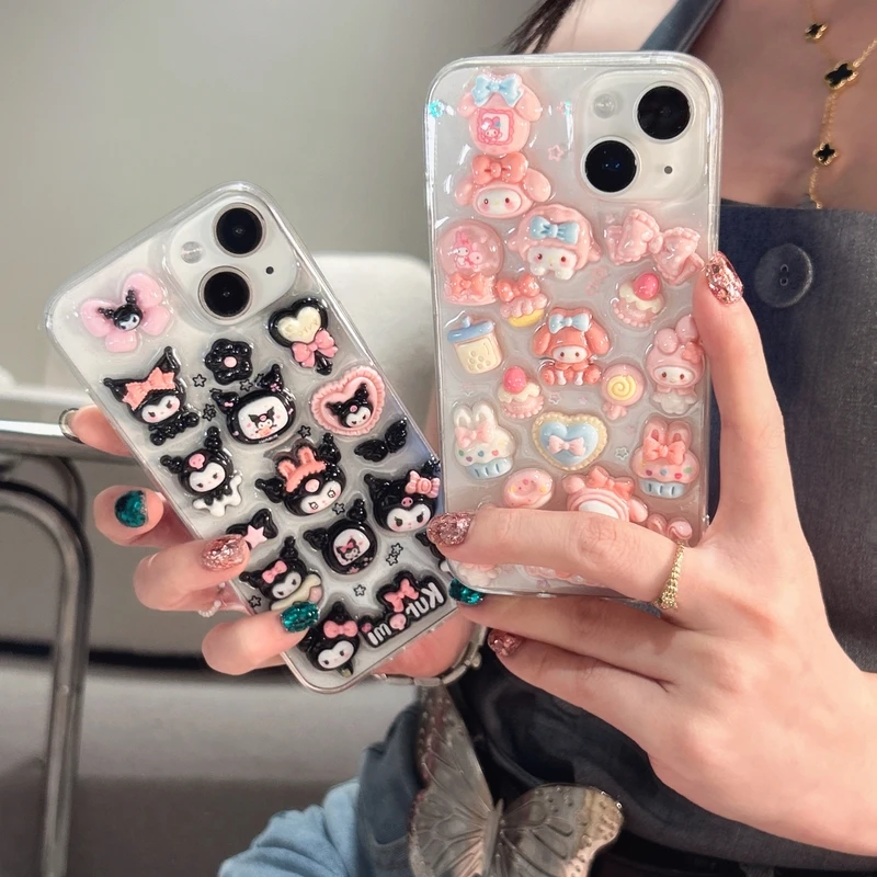 IPhone用の透明な耐衝撃ケース,ソフトケース,サンリオ, - Phone Cases Rimowa のレビューと価格