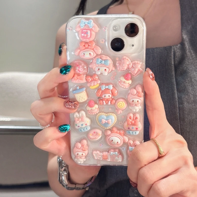 IPhone用の透明な耐衝撃ケース,ソフトケース,サンリオ, - Phone Cases Rimowa のレビューと価格