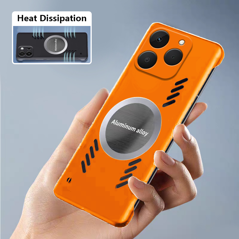 Realme 15T用Biruiquベゼルレスケース、磁気吸 - Heat Dissipation Case のレビューと価格
